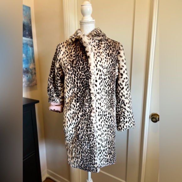 NWT Tiny Editions for ANTHROPOLOGIE faux leopard coat - Picture 3 of 8